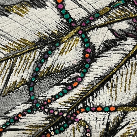 Diamond Dust Womens VTG 90s Cutoff Sweatshirt S Gray Native American Oversized - Picture 5 of 9